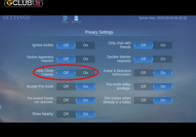 ซ่อน Affinity ใน game mobile 2023 MLBB ได้อย่างไร